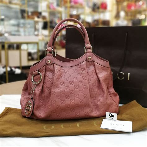 gucci sukey pink|Gucci sukey medium tote.